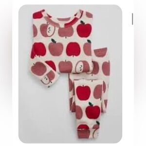 babyGap 100% Organic Cotton Apple PJ Set 6-12 months baby boy or girl